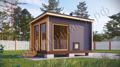 Мобильная баня Скандинавия–9